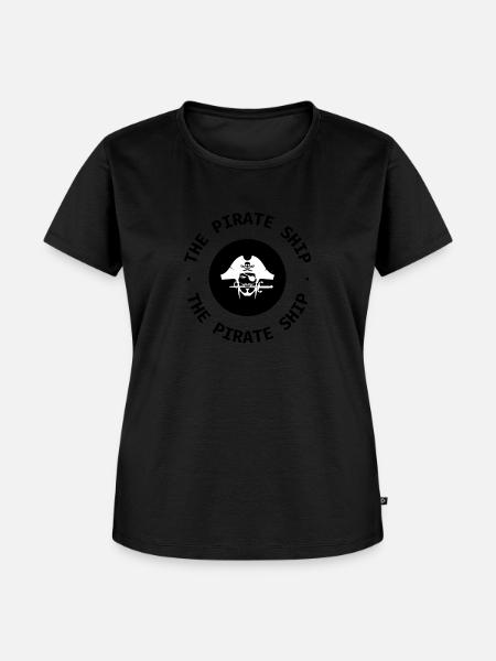 Die Piratenschiff-Kleidung - Frauen Premium Bio T-Shirt - Schwarz