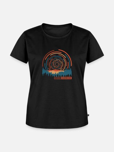 Harz Sunrise (Brocken-Edition) - Frauen Premium Bio T-Shirt - Schwarz