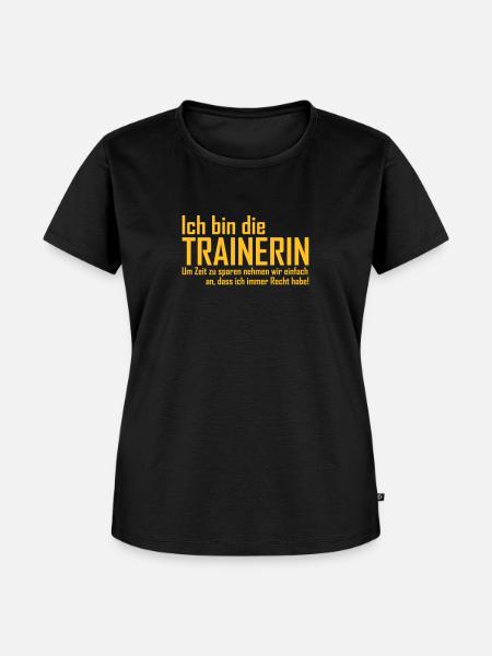 Trainerin - Frauen Premium Bio T-Shirt - Schwarz