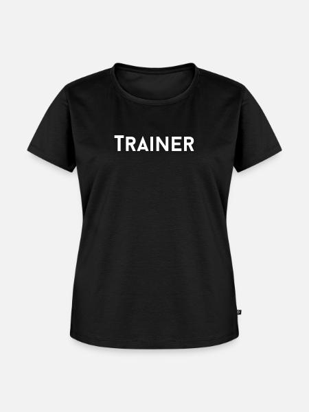 Traineroder Übungsleiter - Frauen Premium Bio T-Shirt - Schwarz