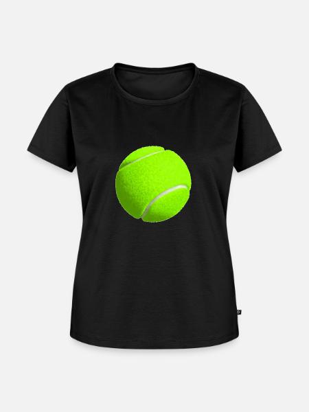 Tennisball - Frauen Premium Bio T-Shirt - Schwarz