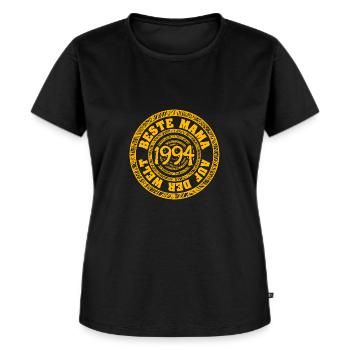 1994 - Frauen Premium Bio T-Shirt - Schwarz - Vorne - Selfina (174cm)