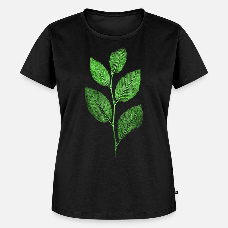 Nature / Forest / Branch - Beech - Women's Premium Organic T-shirt - black