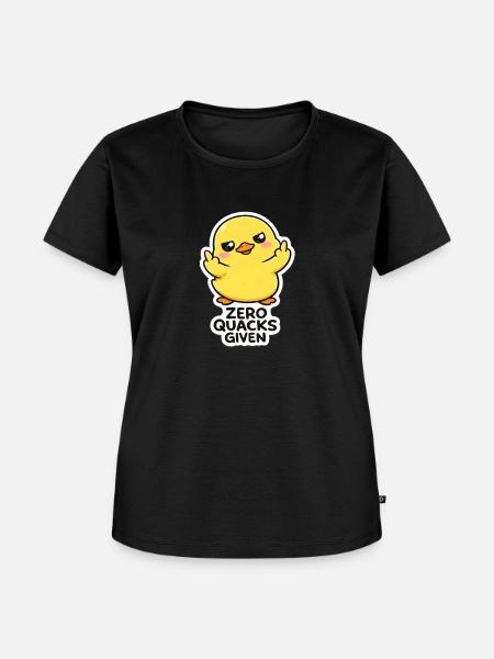 Enten Attitüde: Null Quacks Gegeben - Frauen Premium Bio T-Shirt - Schwarz