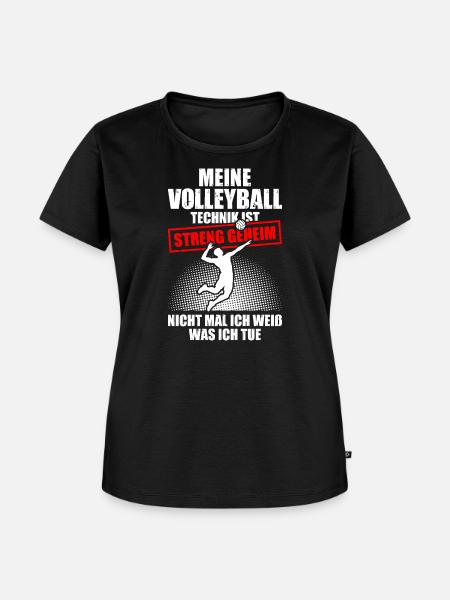 Meine Volleyball Technik Volleyballspieler - Frauen Premium Bio T-Shirt - Schwarz