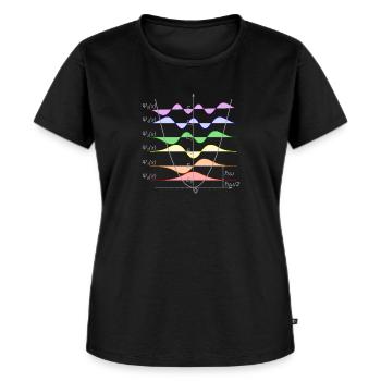 Harmonischer Oszillator Quantenmechanik Physik - Frauen Premium Bio T-Shirt - Schwarz - Vorne - Selfina (174cm)