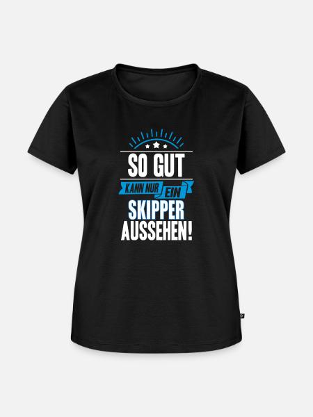 SKIPPER - Frauen Premium Bio T-Shirt - Schwarz