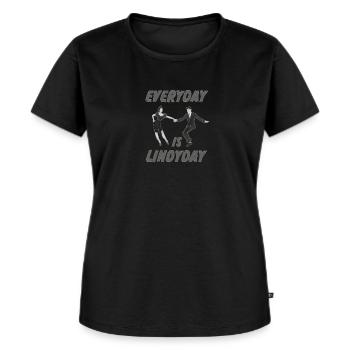 Lindy Hop Dance Geschenk - Frauen Premium Bio T-Shirt - Schwarz - Vorne - Selfina (174cm)