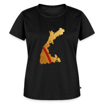 Heimat Baden: Baden - Frauen Premium Bio T-Shirt - Schwarz - Vorne - Selfina (174cm)
