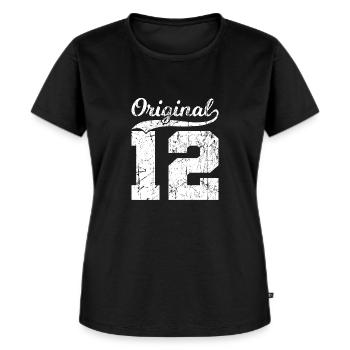 12 Original 12 Jahren Junge Mädchen Geburtstag - Frauen Premium Bio T-Shirt - Schwarz - Vorne - Selfina (174cm)