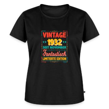 November 1932 Vintage Fantastic 91 Years Man - Women's Premium Organic T-shirt - black - Front - Selfina (174cm)