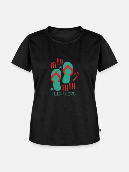 Fa-La-La Flip-Flops - Frauen Premium Bio T-Shirt - Schwarz