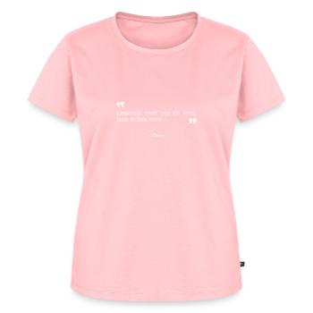 Citation de Platon - T-shirt Premium bio Femme - rose - Devant - AI Model Female 172 dark (172cm)