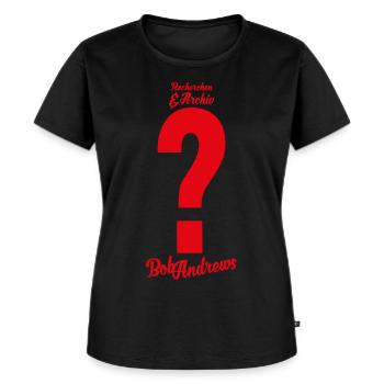 Die Drei ??? Bob Andrews Kostüm - Frauen Premium Bio T-Shirt - Schwarz - Vorne - Selfina (174cm)