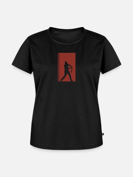 Baseball Baseballschläger Fielding - Frauen Premium Bio T-Shirt - Schwarz