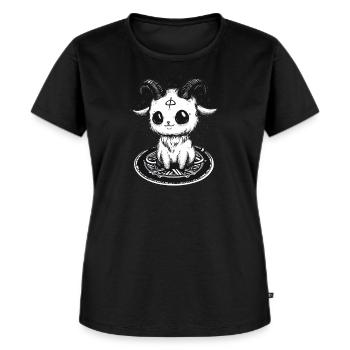 Bapho Fille - T-shirt Premium bio Femme - noir - Devant - Selfina (174cm)