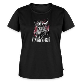 Valhalla Viking Spirit Wikinger Viking Vikings - T-shirt Premium bio Femme - noir - Devant - Selfina (174cm)