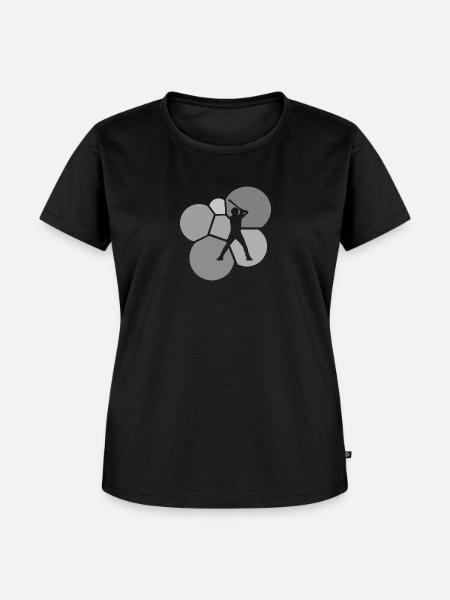 Baseball Batting Shortstop - Frauen Premium Bio T-Shirt - Schwarz