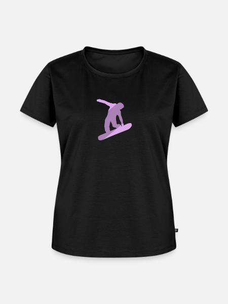 Snowboard SnowBoarder - Frauen Premium Bio T-Shirt - Schwarz
