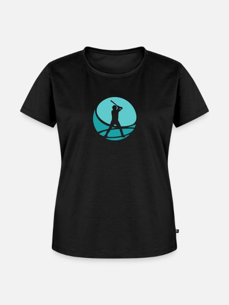 Baseball Baserunner Baseballer - Frauen Premium Bio T-Shirt - Schwarz