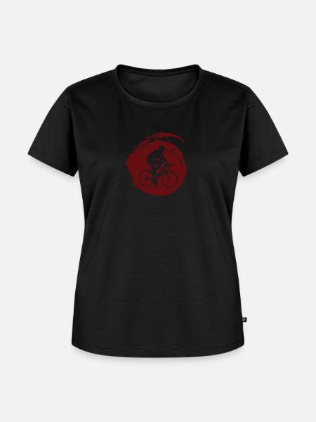 Fahrradfahren Radfahren - Frauen Premium Bio T-Shirt - Schwarz