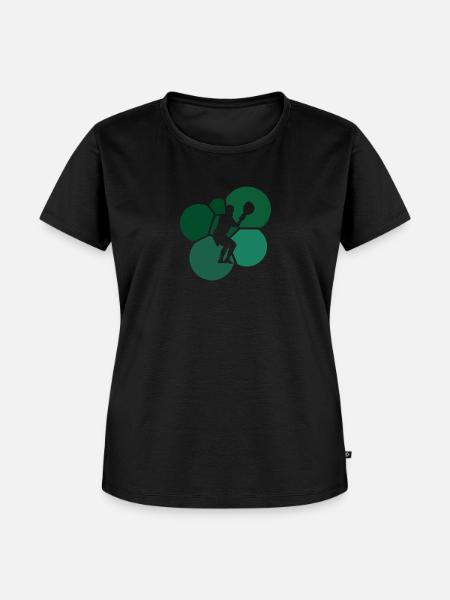 Lacrosse LSM Stock - Frauen Premium Bio T-Shirt - Schwarz