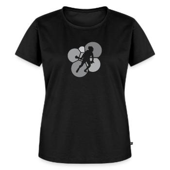Crosse de crosse - T-shirt Premium bio Femme - noir - Devant - Selfina (174cm)