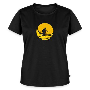 Skieurs Freeski Skieurs - T-shirt Premium bio Femme - noir - Devant - Selfina (174cm)