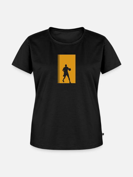 Basketball Basketballer Hooping - Frauen Premium Bio T-Shirt - Schwarz