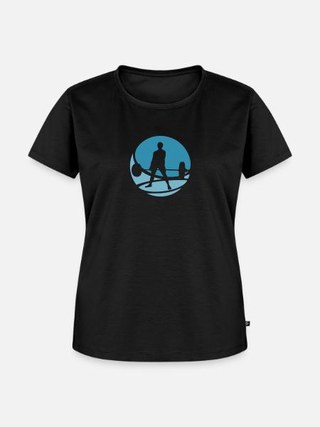 Bodybuilder Kraftsport Gym - Frauen Premium Bio T-Shirt - Schwarz