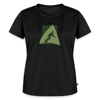 Wintersport Snowboarders - Vrouwen Premium Bio T-shirt - zwart - Voor - Selfina (174cm)