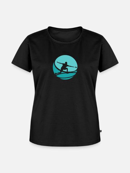 Badmintonschläger Badminton Badmintonschläger - Frauen Premium Bio T-Shirt - Schwarz