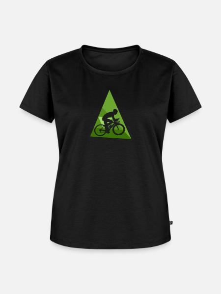 Fahrrad Biker Radtour - Frauen Premium Bio T-Shirt - Schwarz