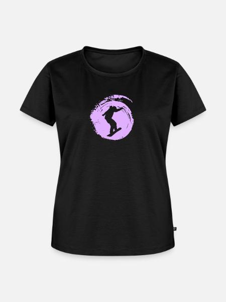 Snowboarding Snowboarding - Frauen Premium Bio T-Shirt - Schwarz