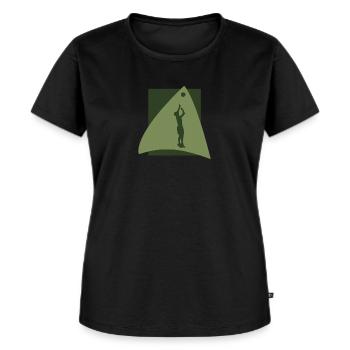 Beach Volleyball - Frauen Premium Bio T-Shirt - Schwarz - Vorne - Selfina (174cm)