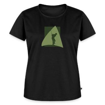 Balle de golf golfeur - T-shirt Premium bio Femme - noir - Devant - Selfina (174cm)