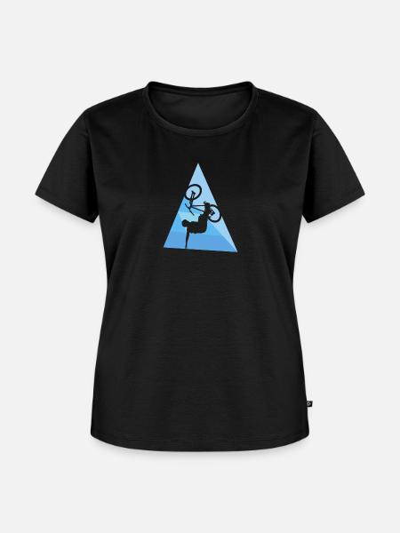 Mountainbiking Trail Downhiller Trail - Frauen Premium Bio T-Shirt - Schwarz