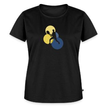 Sports de coup droit - T-shirt Premium bio Femme - noir - Devant - Selfina (174cm)