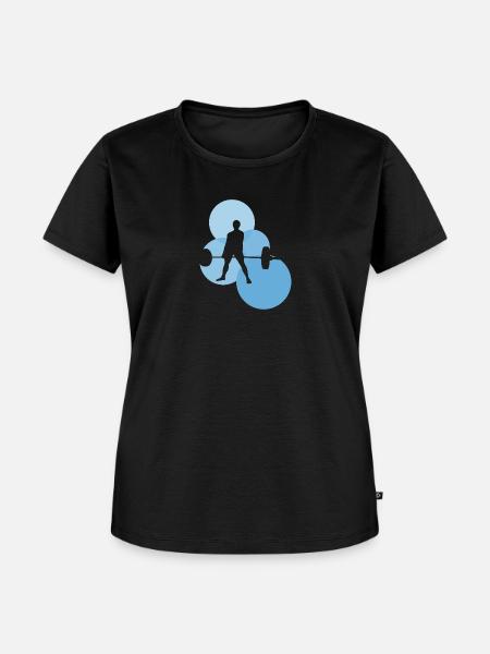 Bodybuilder Deadlift - Frauen Premium Bio T-Shirt - Schwarz