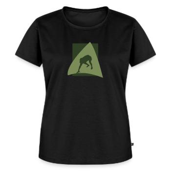 Quart-arrière footballeur - T-shirt Premium bio Femme - noir - Devant - Selfina (174cm)