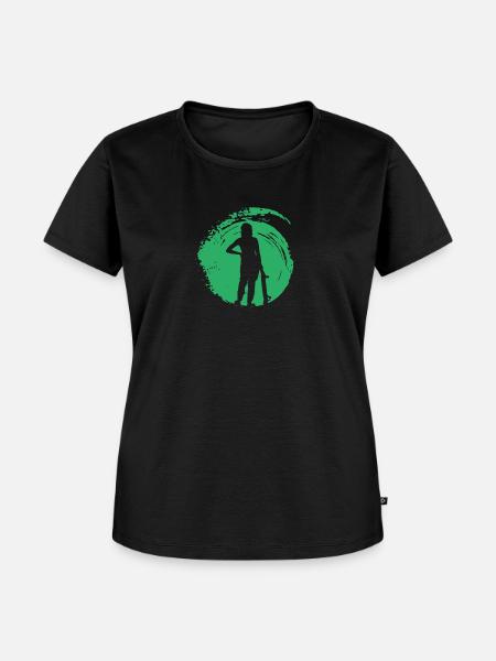 Skateboard Skateboarder Skater - Frauen Premium Bio T-Shirt - Schwarz