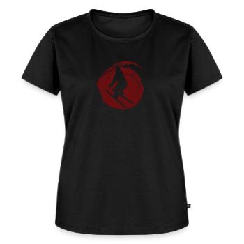 Skifahrer Skifahren Skifahren - Frauen Premium Bio T-Shirt - Schwarz - Vorne - Selfina (174cm)