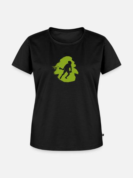 Lacrosse Intercrosse Lacrosseschläger - Frauen Premium Bio T-Shirt - Schwarz
