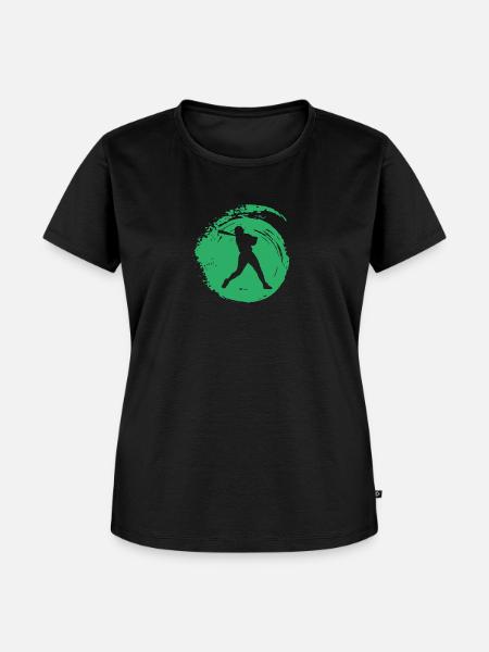 Baseball Pitcher Baseball - Frauen Premium Bio T-Shirt - Schwarz