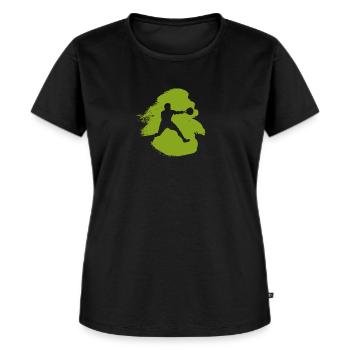 Squash Player Racket Racket - Women's Premium Organic T-shirt - black - Front - Selfina (174cm)