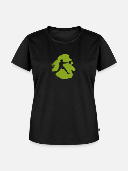 Squash Spieler Schläger Schläger - Frauen Premium Bio T-Shirt - Schwarz