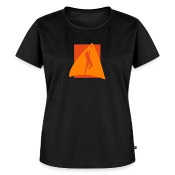 Joueur de volley-ball Beachen - T-shirt Premium bio Femme - noir - Devant - Selfina (174cm)