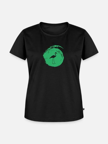 Flamingos Flamingo Flamingo Wasservogel - Frauen Premium Bio T-Shirt - Schwarz