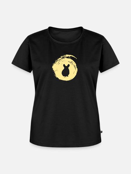 Hamster Hamster Mäuschen - Frauen Premium Bio T-Shirt - Schwarz