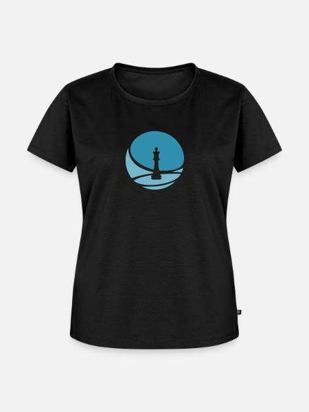 Schachspieler Schach Strategie - Frauen Premium Bio T-Shirt - Schwarz